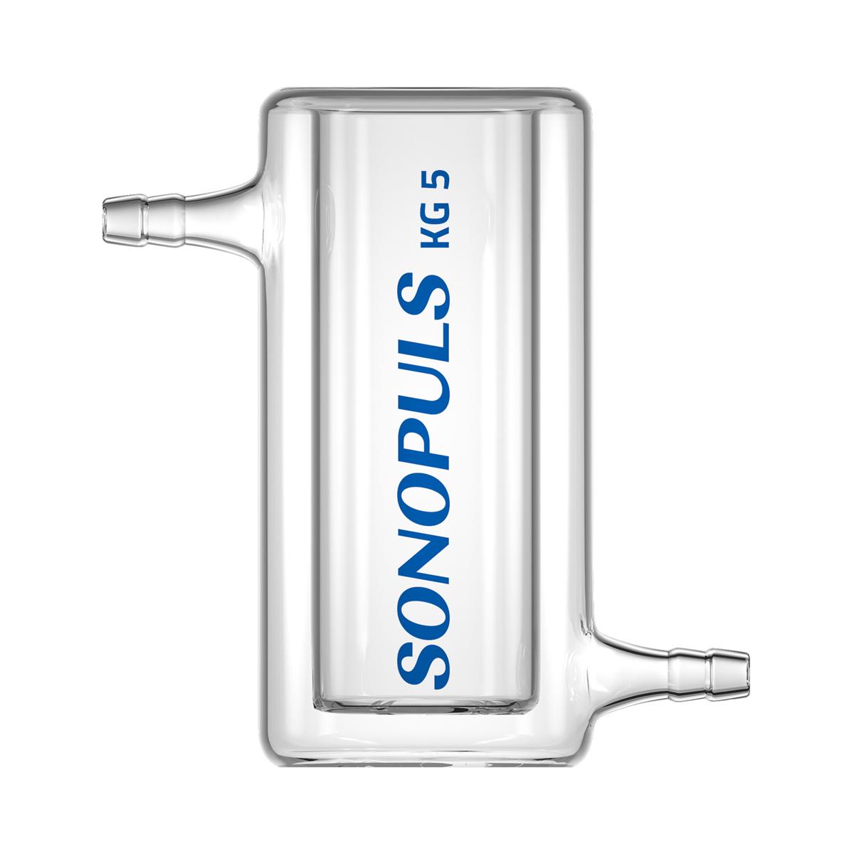 SONOPULS Glas-Kühlgefäß KG 5, 90 ml, mit Kühlmantel für Sonotroden Ø 13-25 mm, passend zu HD 4200
