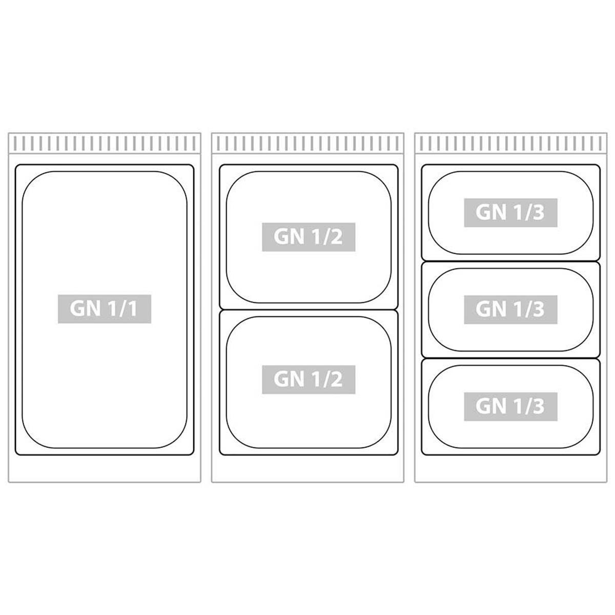 Elektro-Bain-Marie, GN 2/1 oder GN 1/1