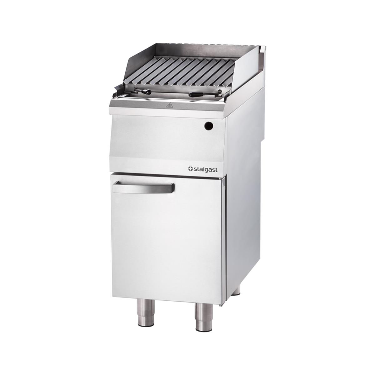 Gas-Lavastein-Grill mit S-Rost, Serie 700 ND 400 oder 800 mm Breite