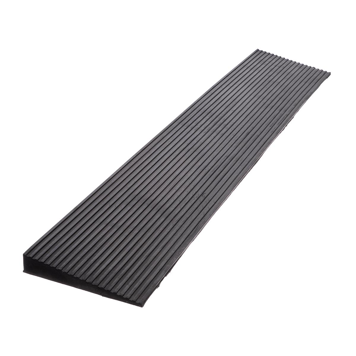 Rollstuhlrampe Gummi 2,5 cm - 90 x 15 x 2,5 cm - Anti-Rutsch - Mobile Schwellenrampe - Rollstuhl Auffahrhilfe
