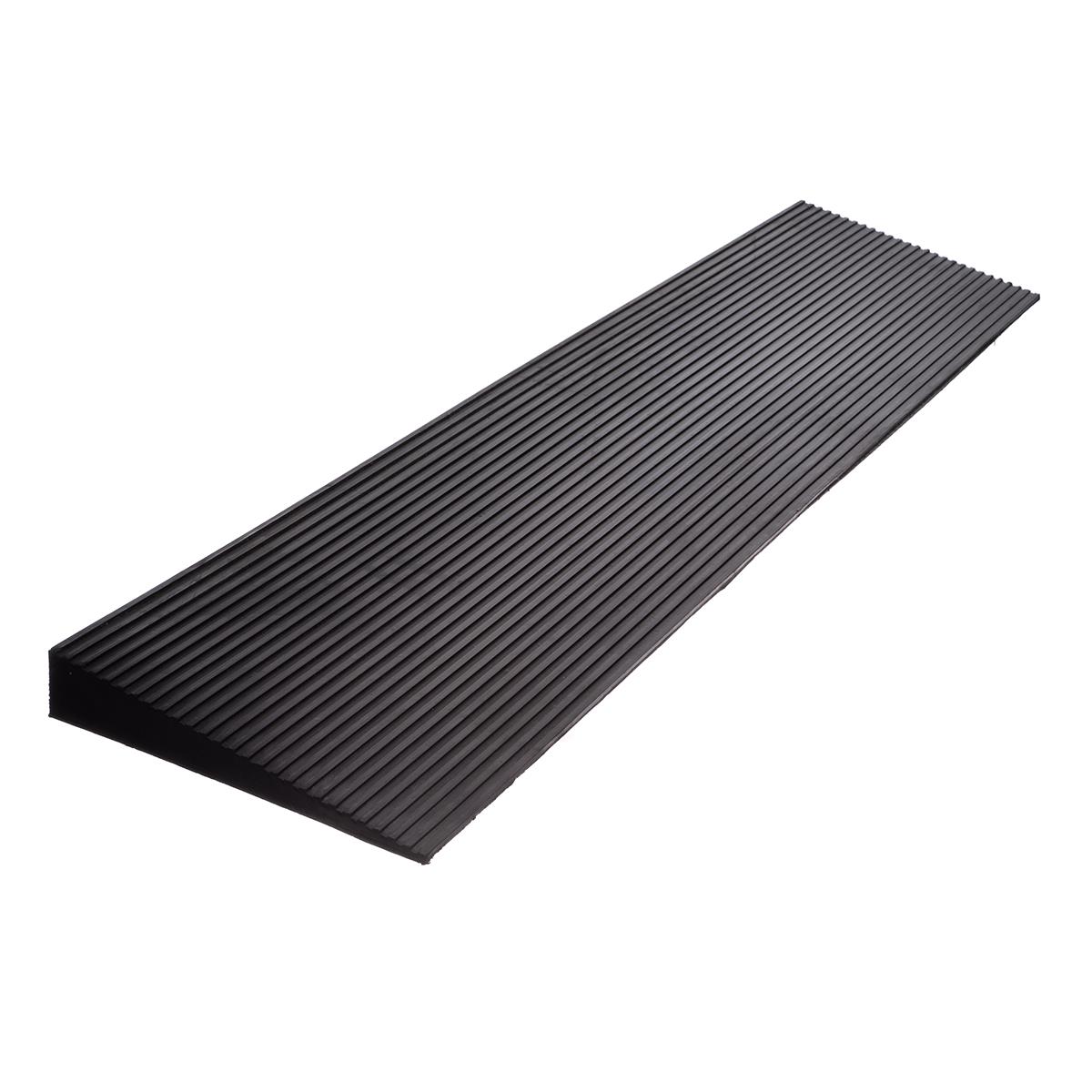 Rollstuhlrampe Gummi 3,5 cm - 90 x 20 x 3,5 cm - Anti-Rutsch - Mobile Schwellenrampe - Rollstuhl Auffahrhilfe