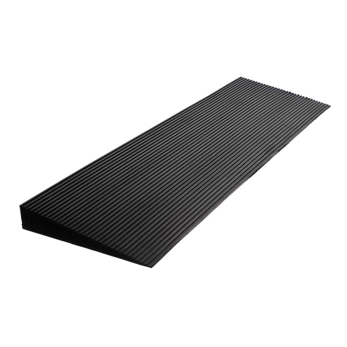 Rollstuhlrampe Gummi 4,5 cm - 90 x 25 x 4,5 cm - Anti-Rutsch - Mobile Schwellenrampe - Rollstuhl Auffahrhilfe
