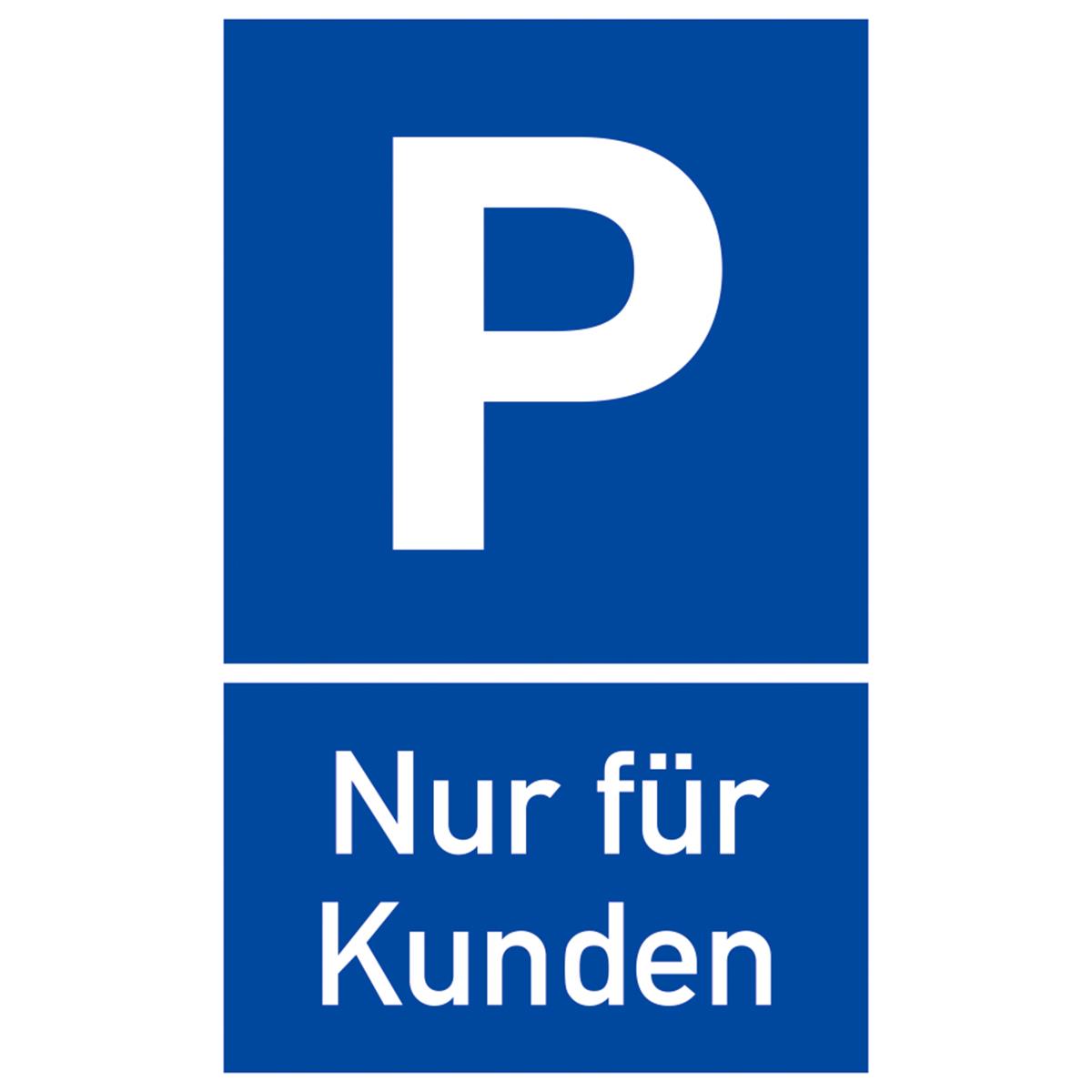 Parkplatzschild Alu, 40 x 65 cm