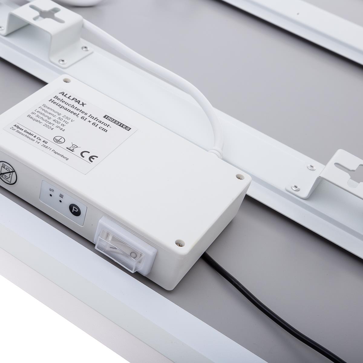 Infrarotheizung mit Licht 400 Watt