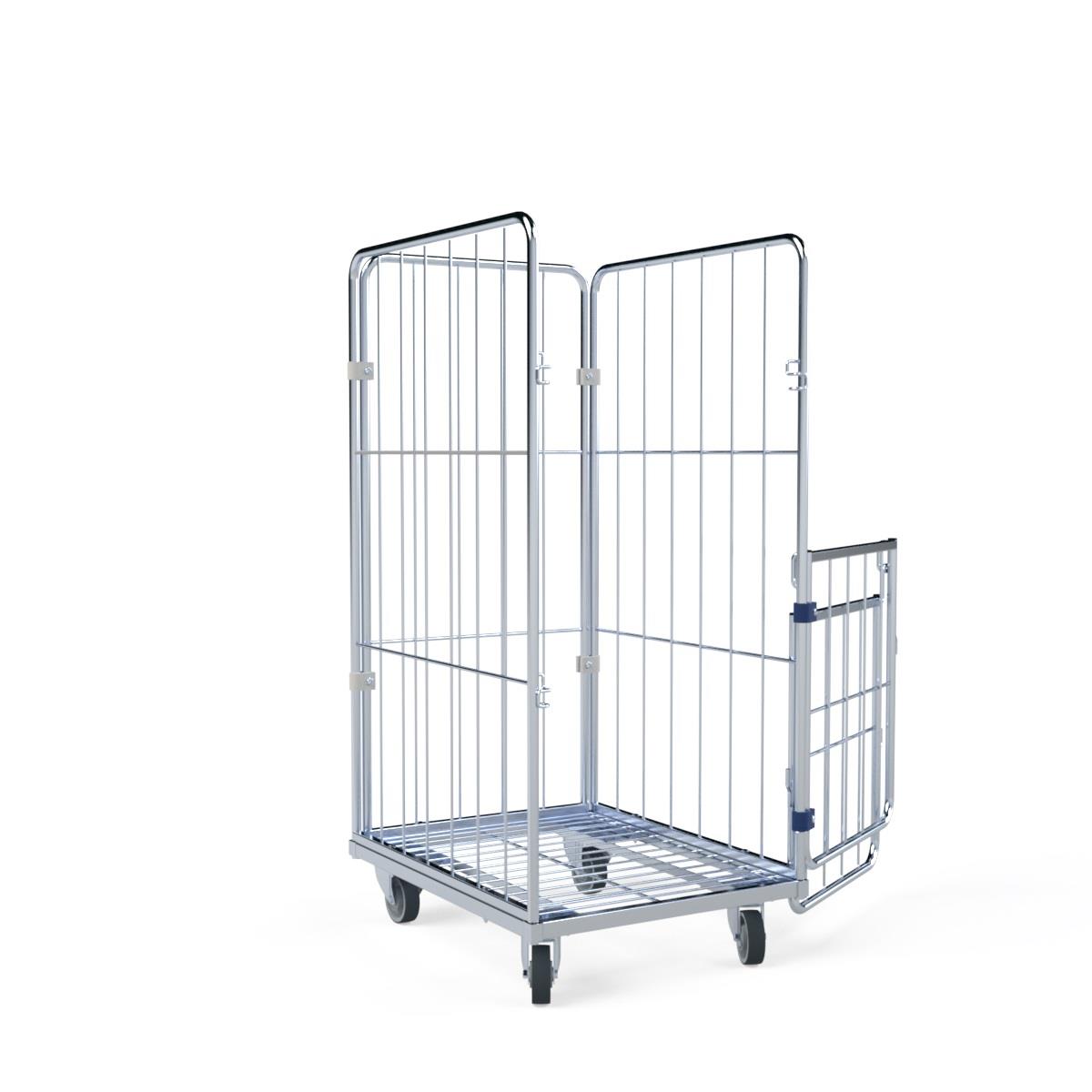 Wäschecontainer geöffnet