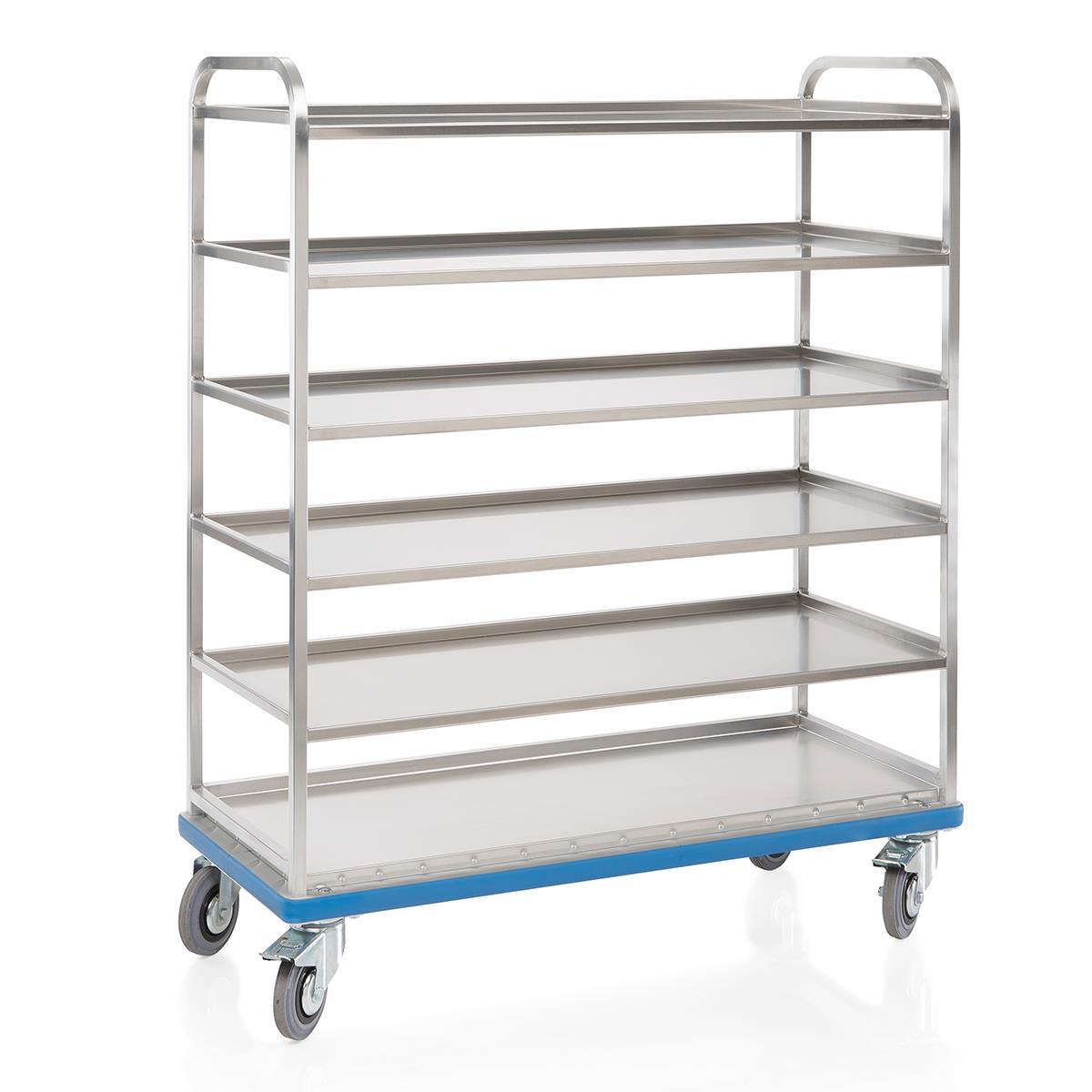 Regalwagen G®-ORG Aluminium – 4 bis 7 Böden – flexibel & stabil – Industriequalität