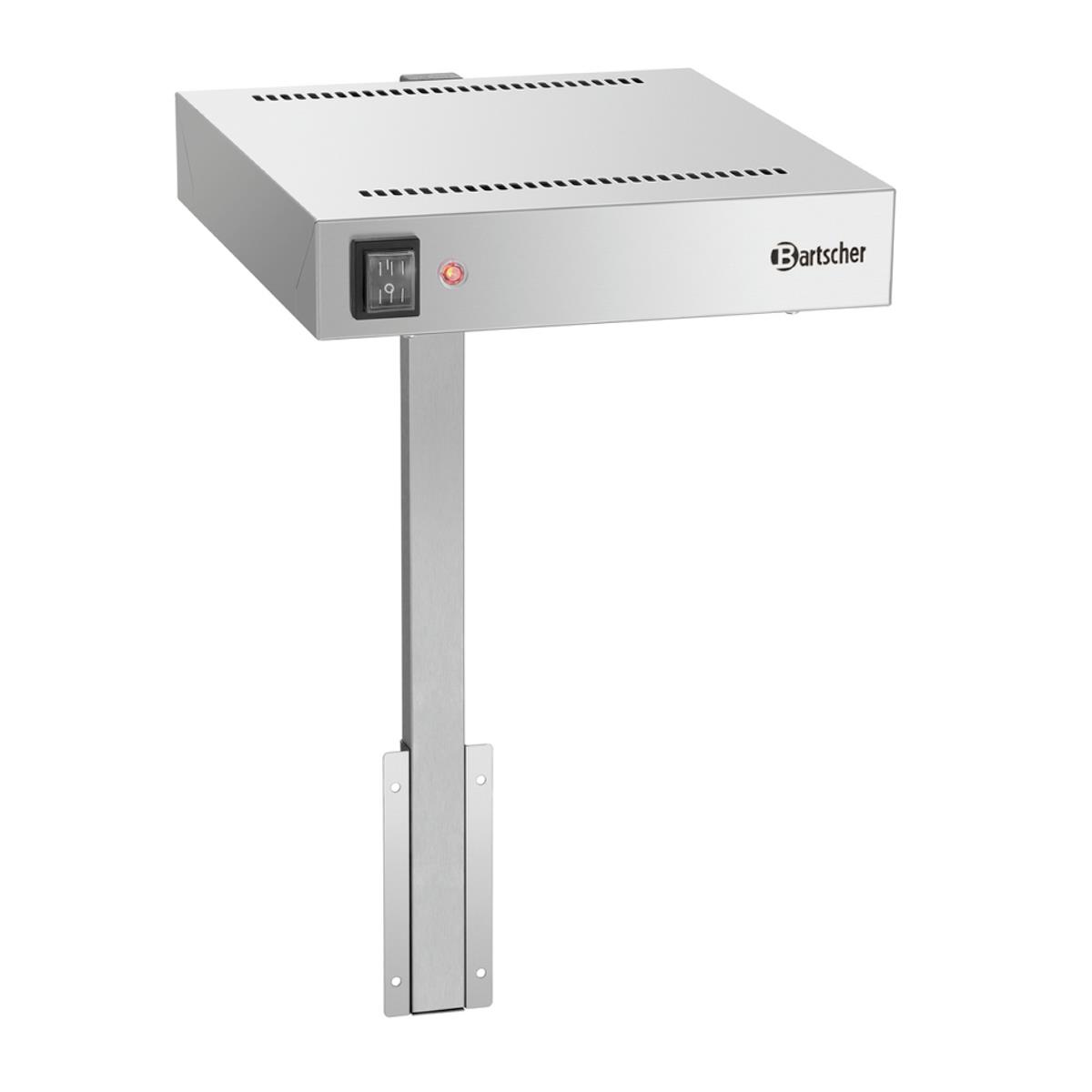 Wärmelampe für Pommeswärmer 12-150, 500 W, Edelstahl, silber, steckerfertig