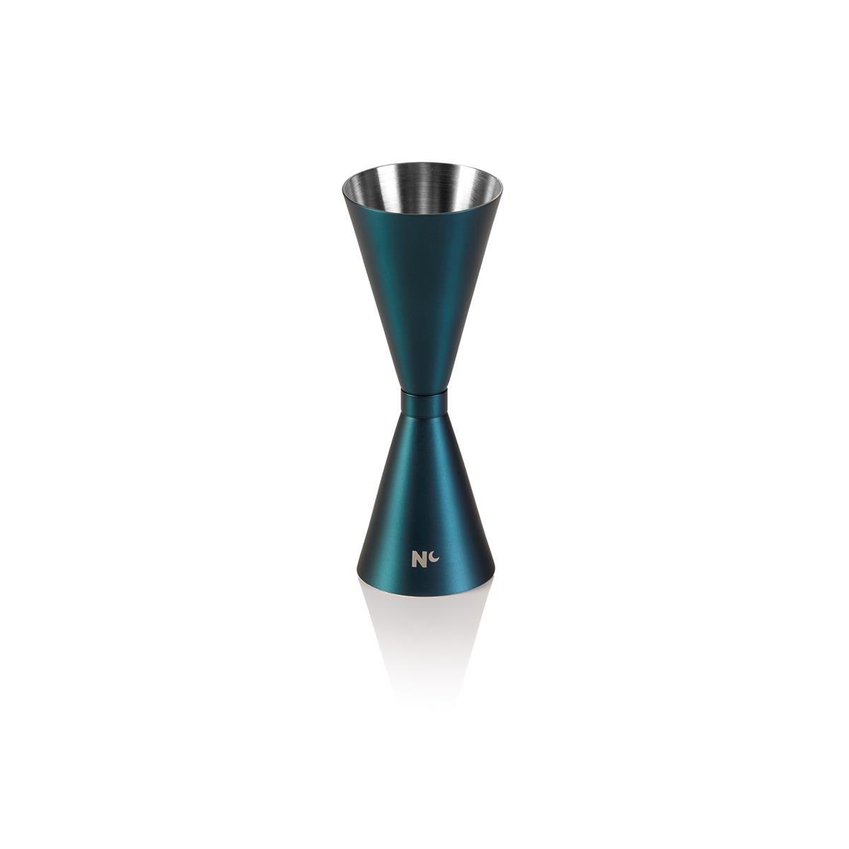 SLIM JIGGER Barmaß 3cl / 4,5cl Edelstahl Schwarz Blau Gun Metal