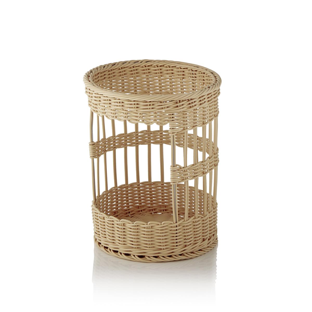 Baguettekorb Ø31 x H39 cm, Beige oder Braun, Polypropylen, BPA-frei, spülmaschinengeeignet