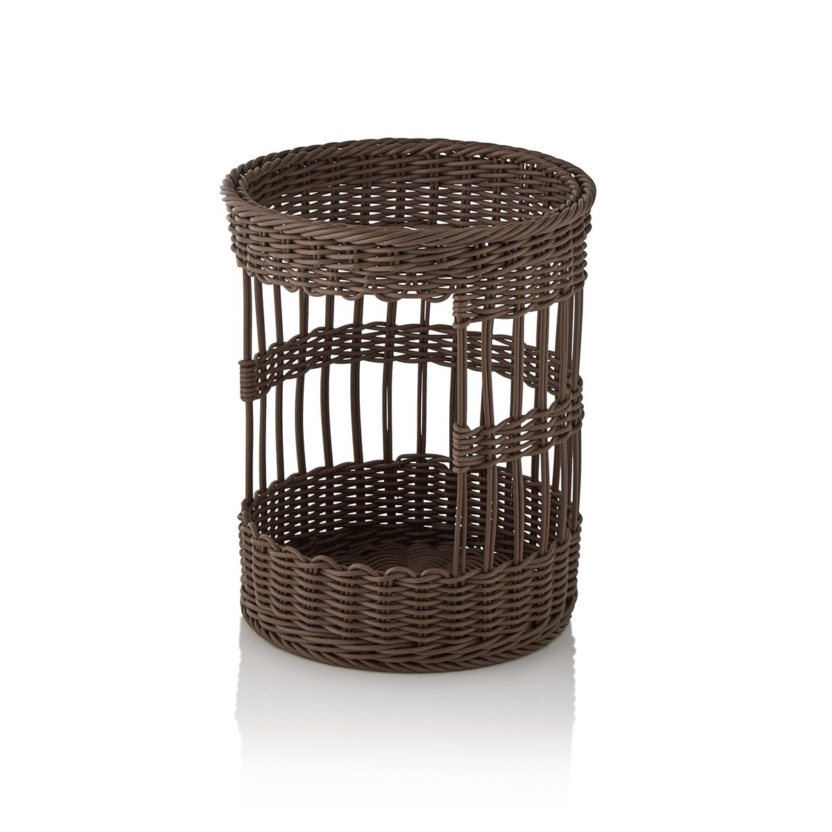 Baguettekorb Ø31 x H39 cm, Beige oder Braun, Polypropylen, BPA-frei, spülmaschinengeeignet