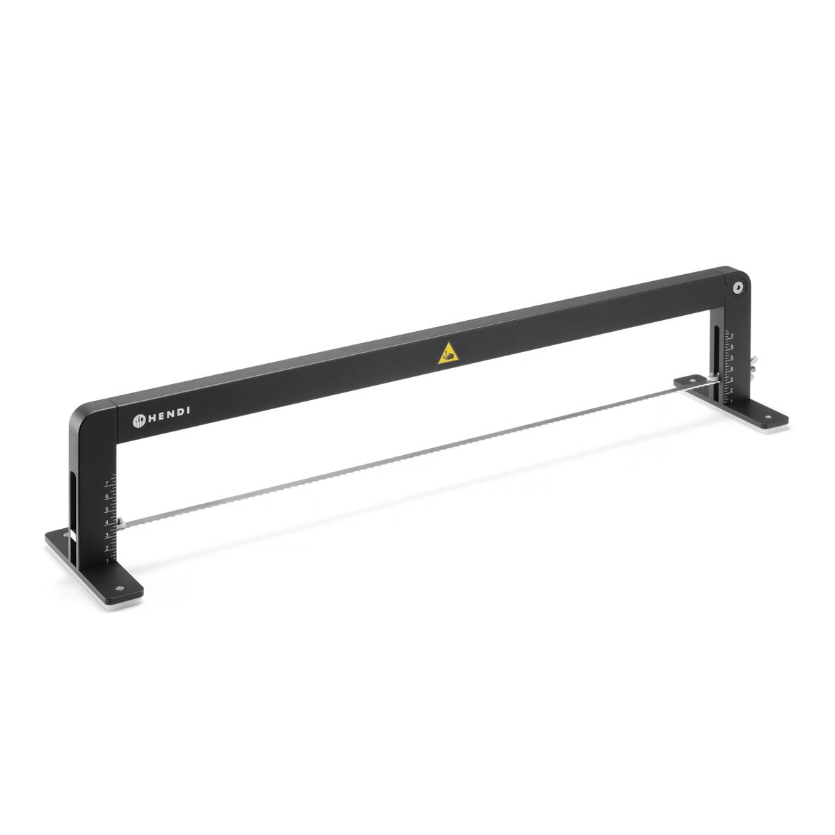 Säge für Biskuitkuchen – Höhenverstellbar 1–6?cm, Edelstahlklinge, 60x40 cm – HENDI