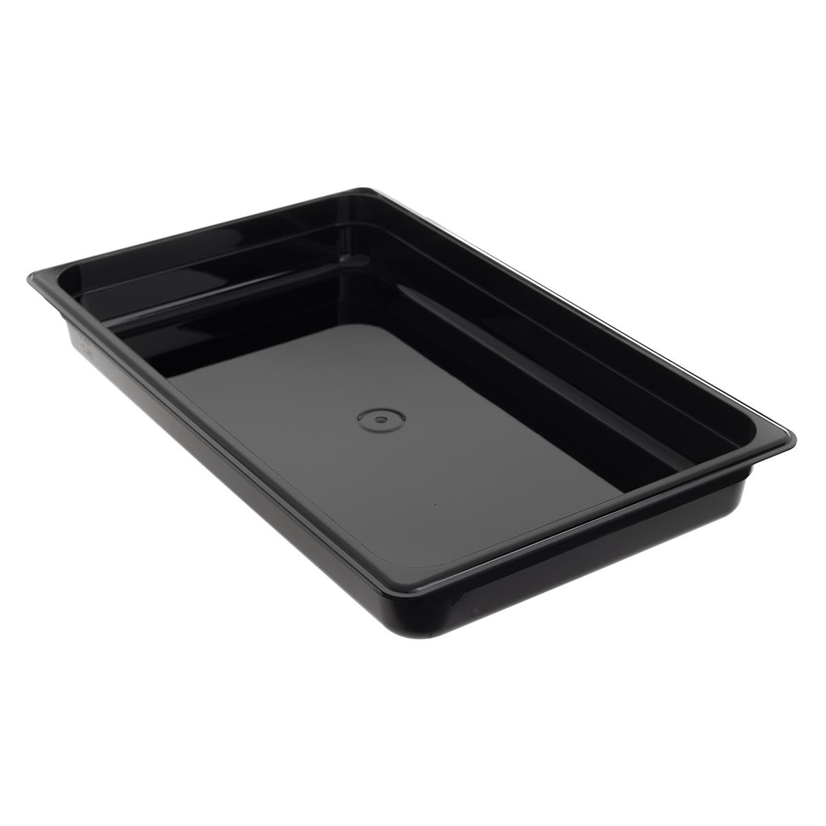 PC GN Behälter 1/1, 65mm Höhe, schwarz, Polycarbonat, -40°C bis +99°C