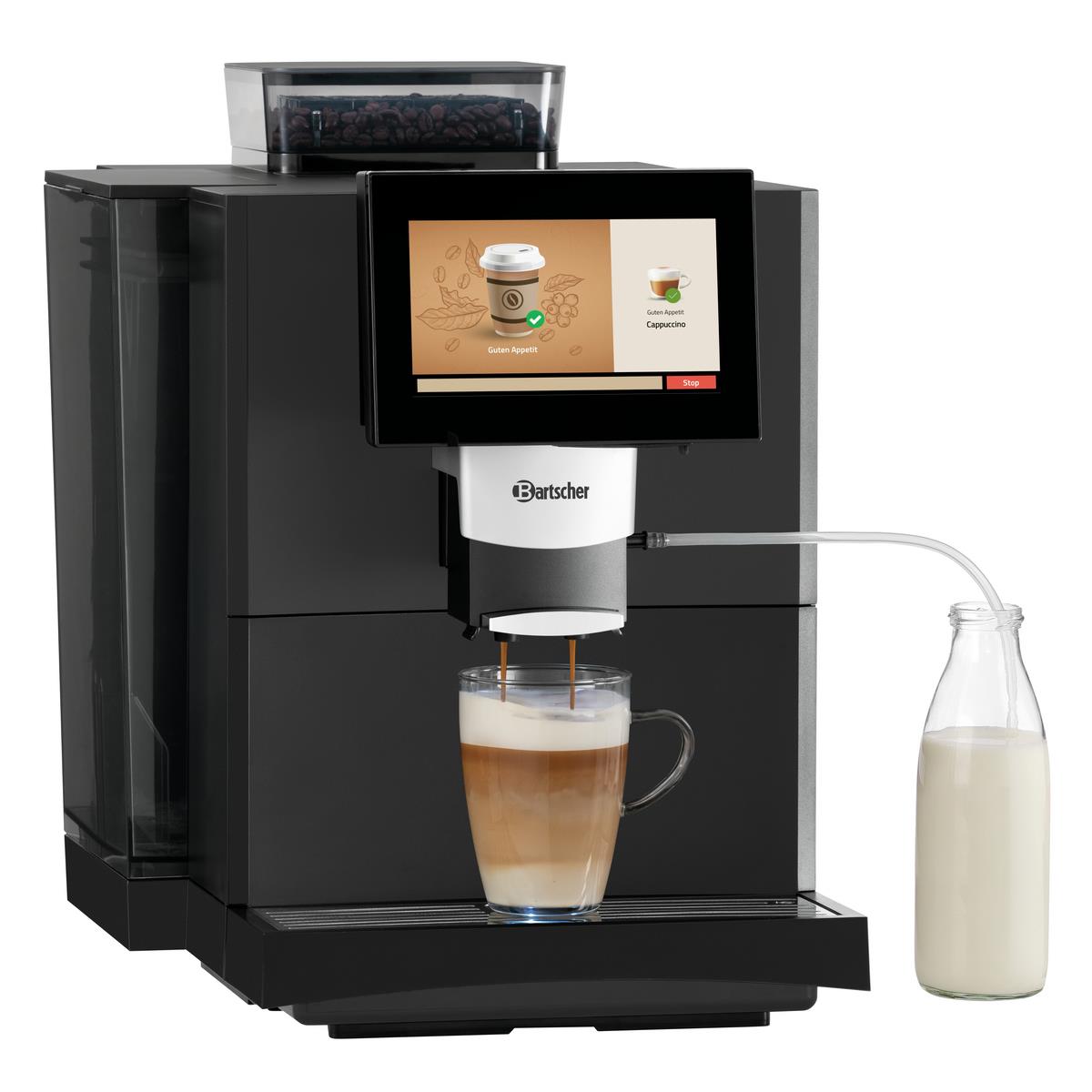 Bartscher Kaffeevollautomat Easy 550 &ndash; 4 l Tank, 19 bar, Touch-Video-Display