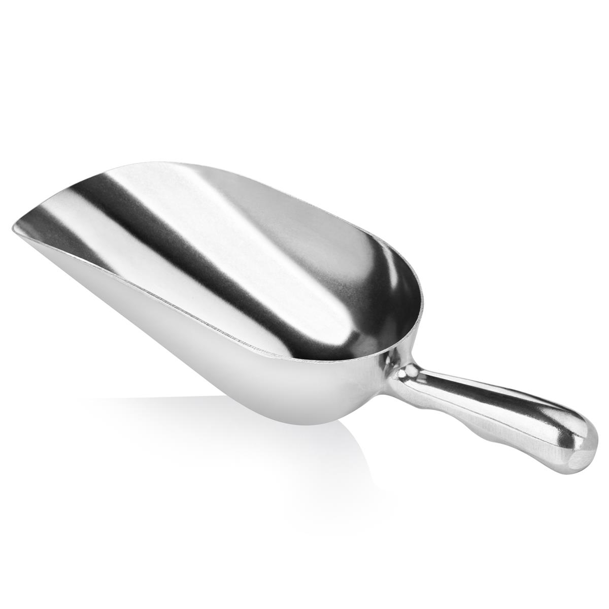 Eis-/Mehrzweckschaufel – 355 ml oder 710 ml, leicht & handlich, für trockene Zutaten, Farbe: Silber, Material: Aluminium