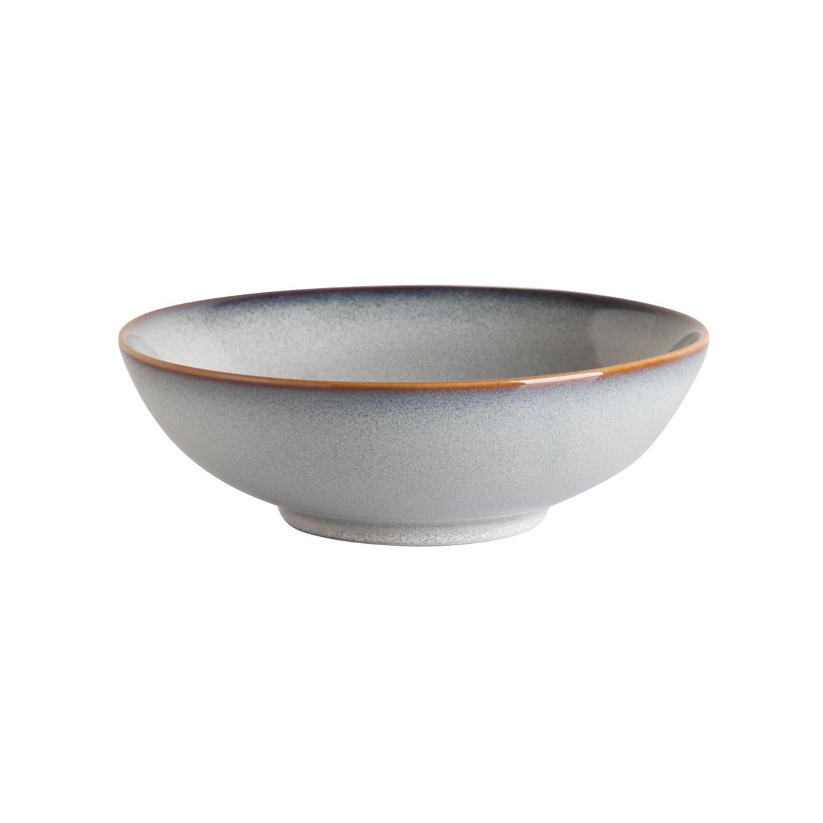 Schale Serie Moon, 6 Stück, Porzellan grau, spülmaschinenfest, Durchmesser 180 mm, 150 mm, 200 mm