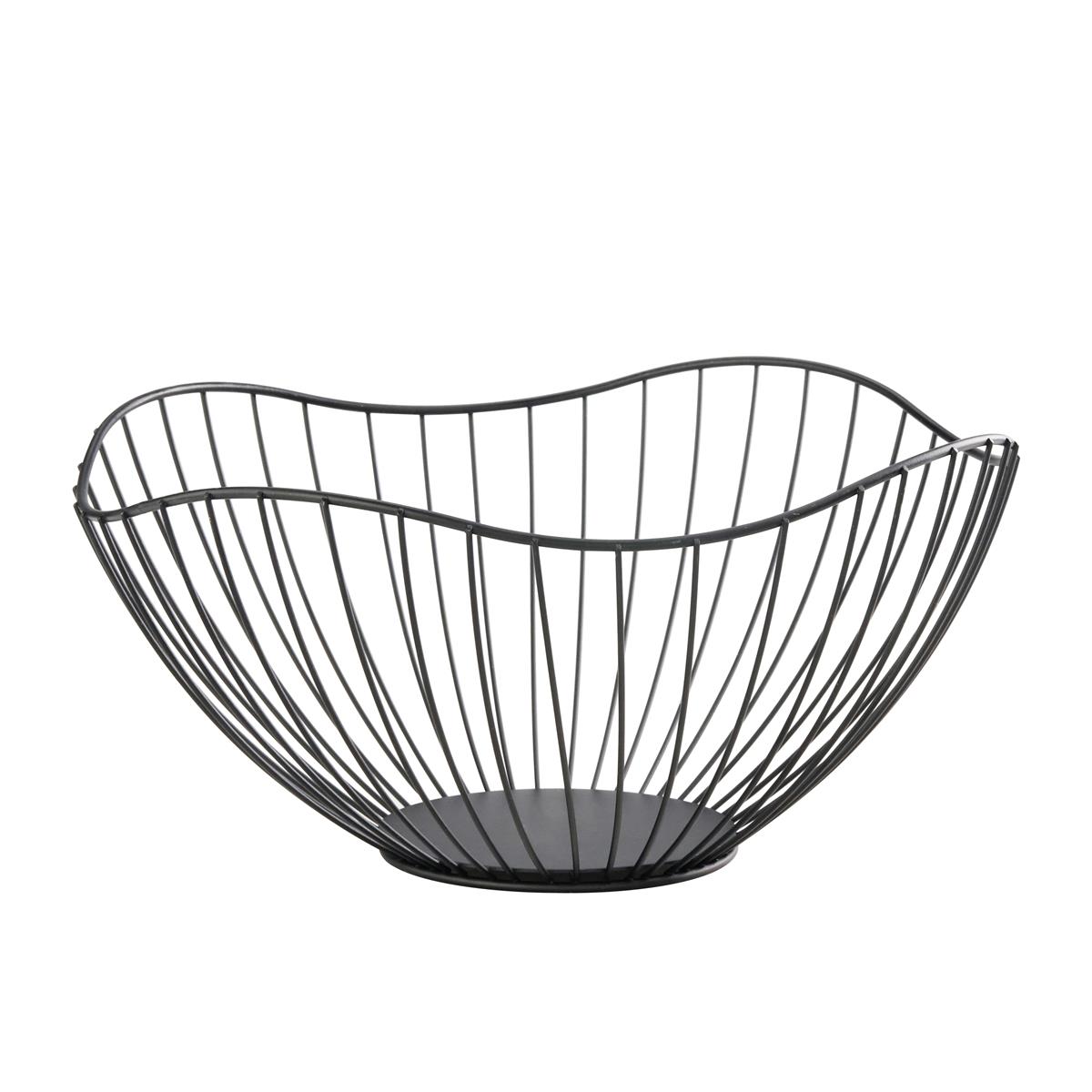 Brot-/Obstkorb, schwarz, Ø 270 mm