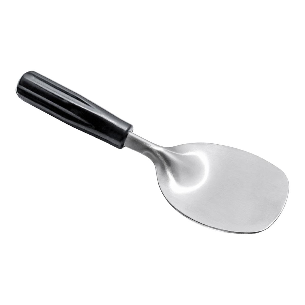 Eiscremespatel 227 mm, Edelstahl & PP, ergonomischer Griff, spülmaschinenfest, schwarz/silber