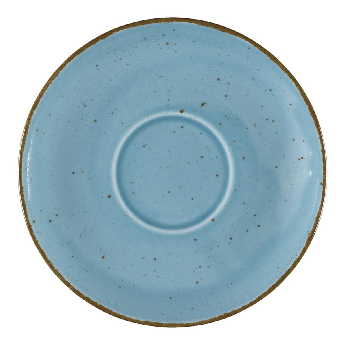 12 x Untertasse Porzellan Serie Aida Ø 160 mm – türkis