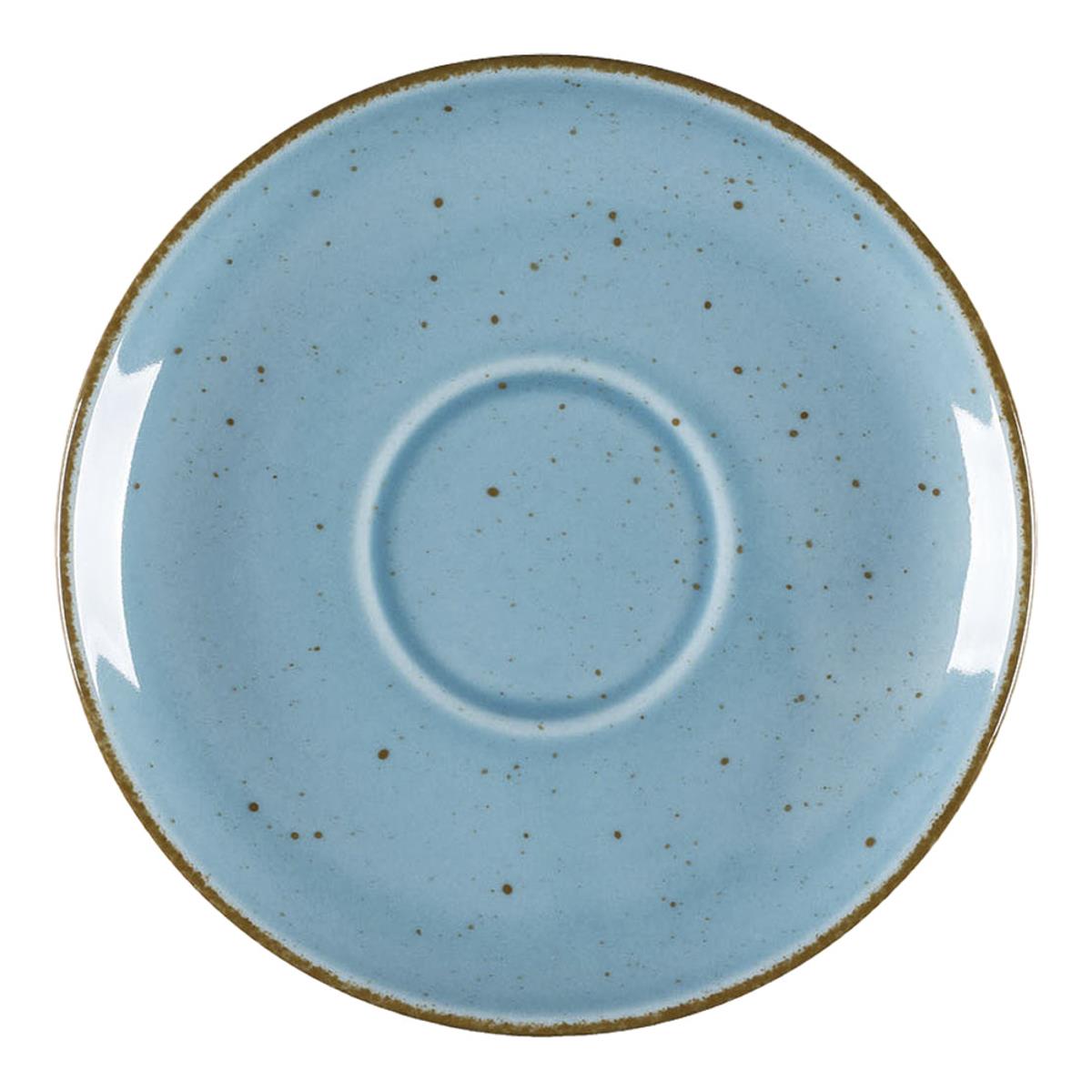 12 x Untertasse Porzellan Serie Aida Ø 145 mm – türkis