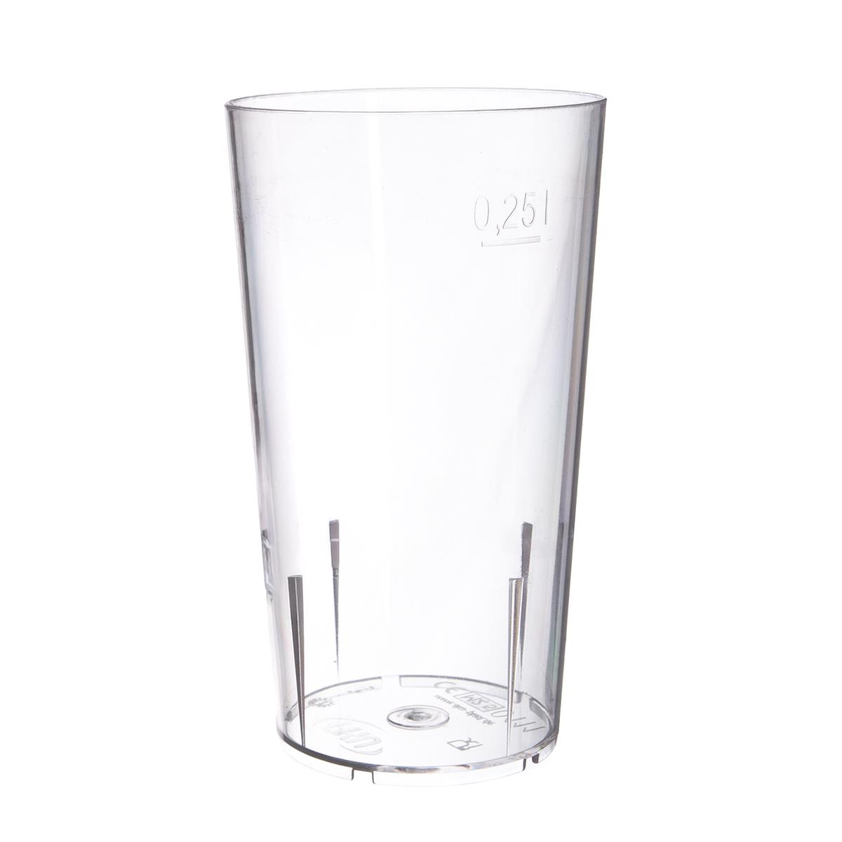 PP-Trinkbecher mit Füll-/Eichstrich, 250 ml