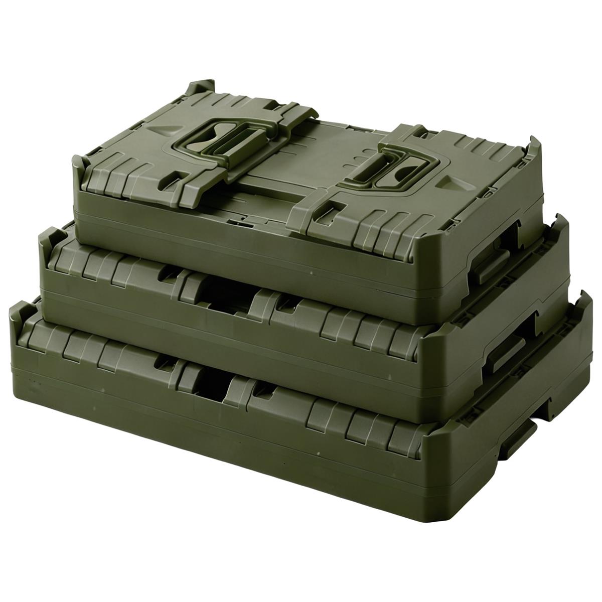 gefaltete Campingboxen