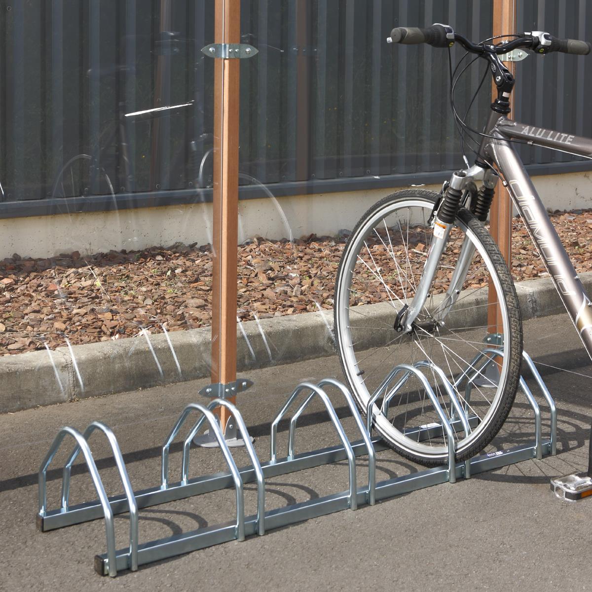 Fahrradständer für 5 Räder zweiseitig – verzinkt