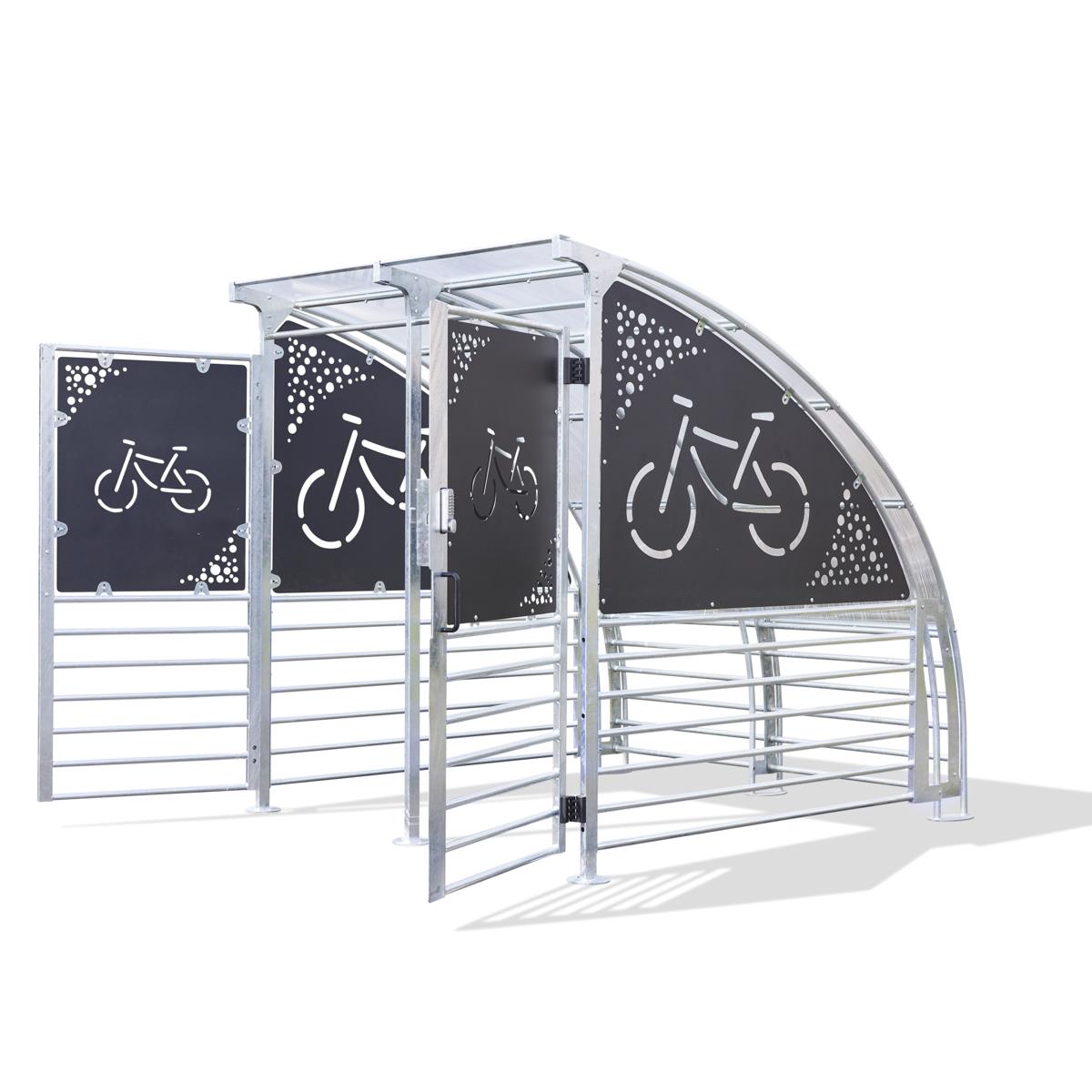 Fahrradunterstand für 6 Fahrräder, abschließbar