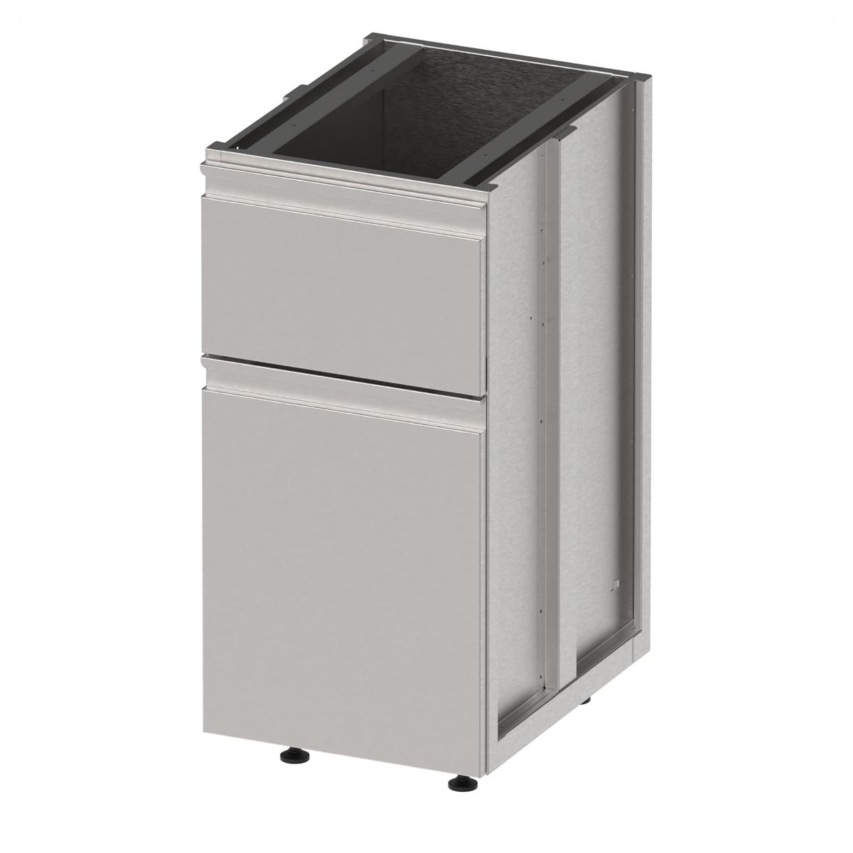 Unterschrank Bar mit Auszug und Kippschublade