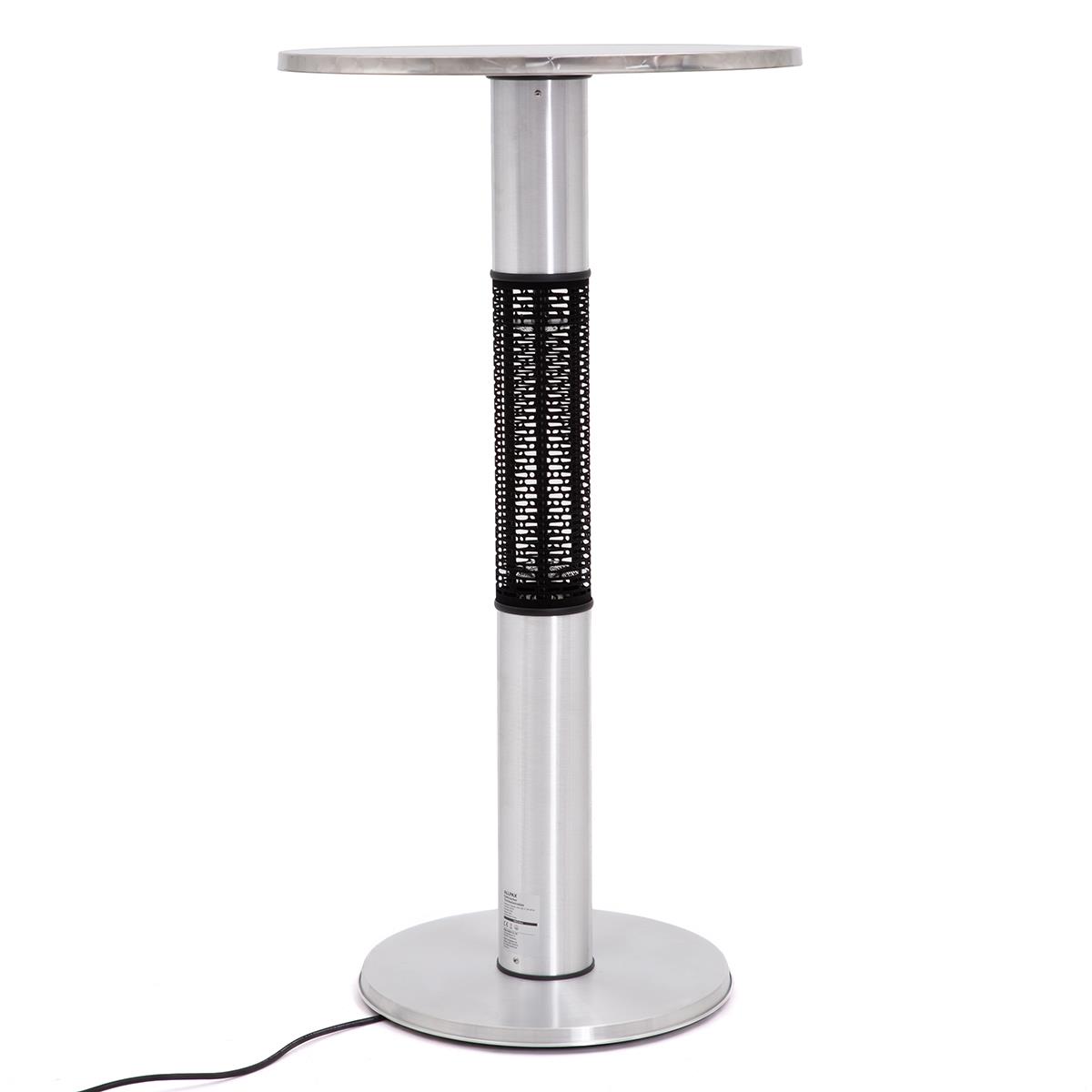 Elektrischer Tischheizstrahler Ø 600 mm – 1500 W Edelstahl