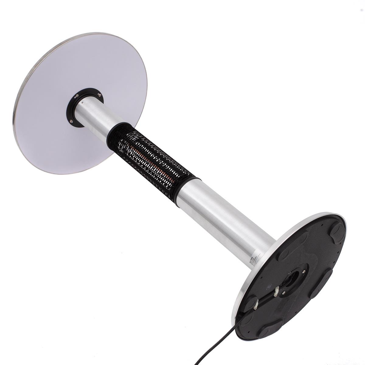 Elektrischer Tischheizstrahler Ø 600 mm – 1500 W Edelstahl