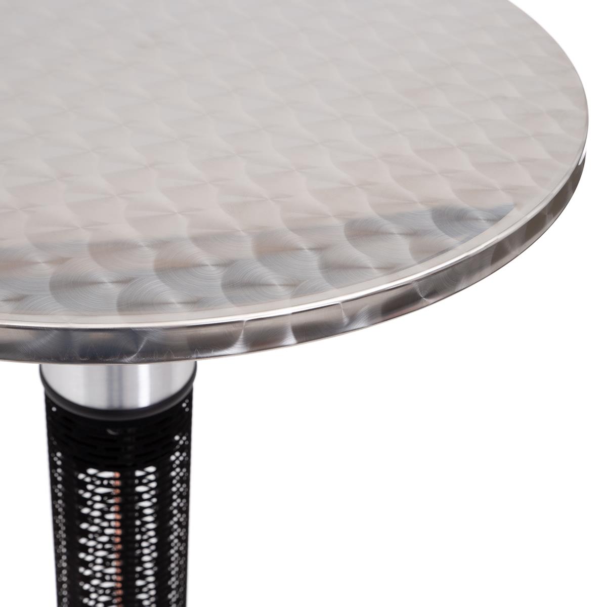 Elektrischer Tischheizstrahler Ø 600 mm – 1500 W Edelstahl