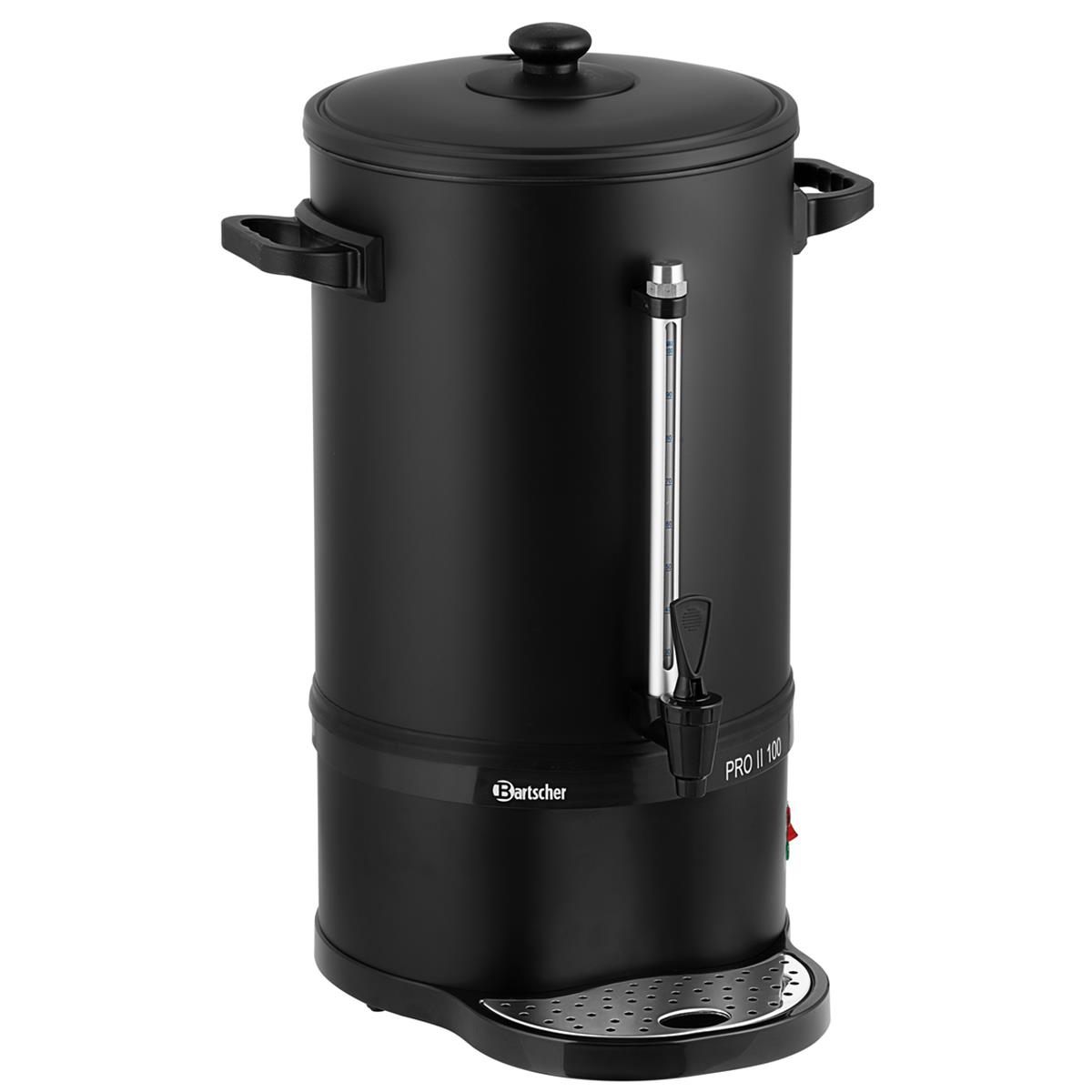 Kaffeemaschine Bartscher Pro II 100S 13,2 Liter 90-100 Tassen schwarz matt 230 V