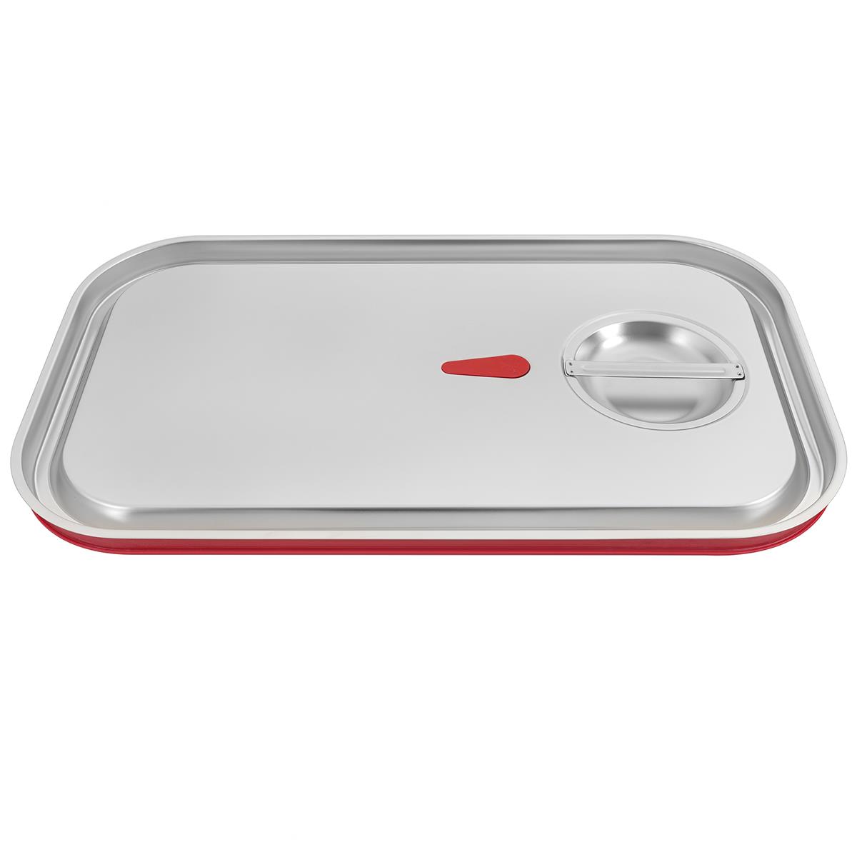 GN-Deckel Edelstahl mit Silikon-Dichtung für GN-Behälter 1/1
