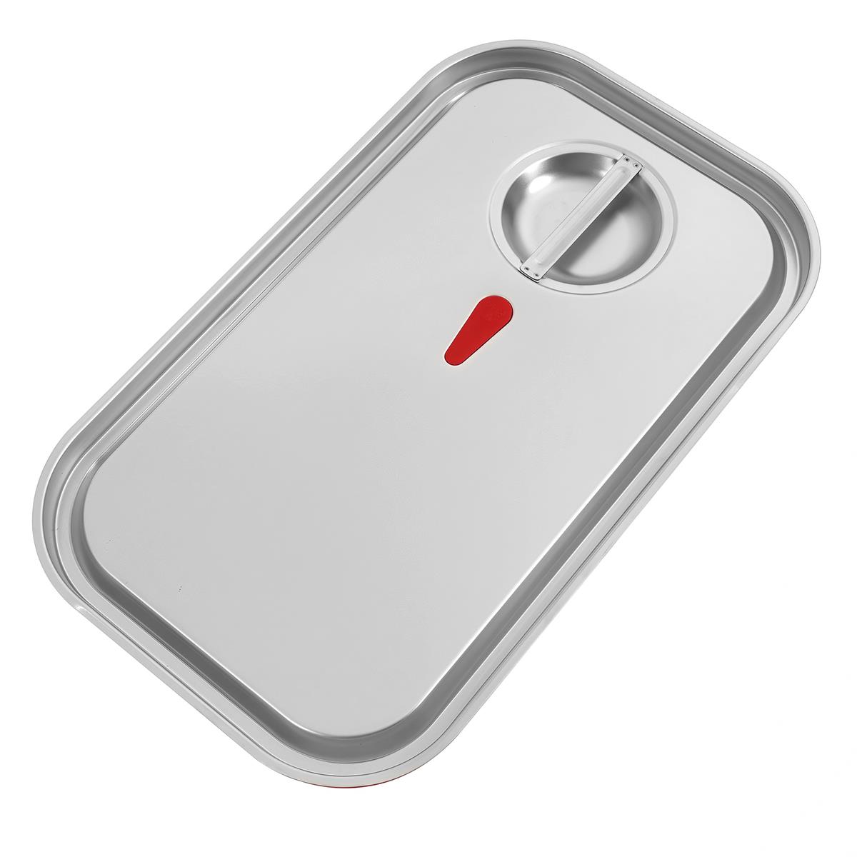 GN-Deckel Edelstahl mit Silikon-Dichtung für GN-Behälter 1/1