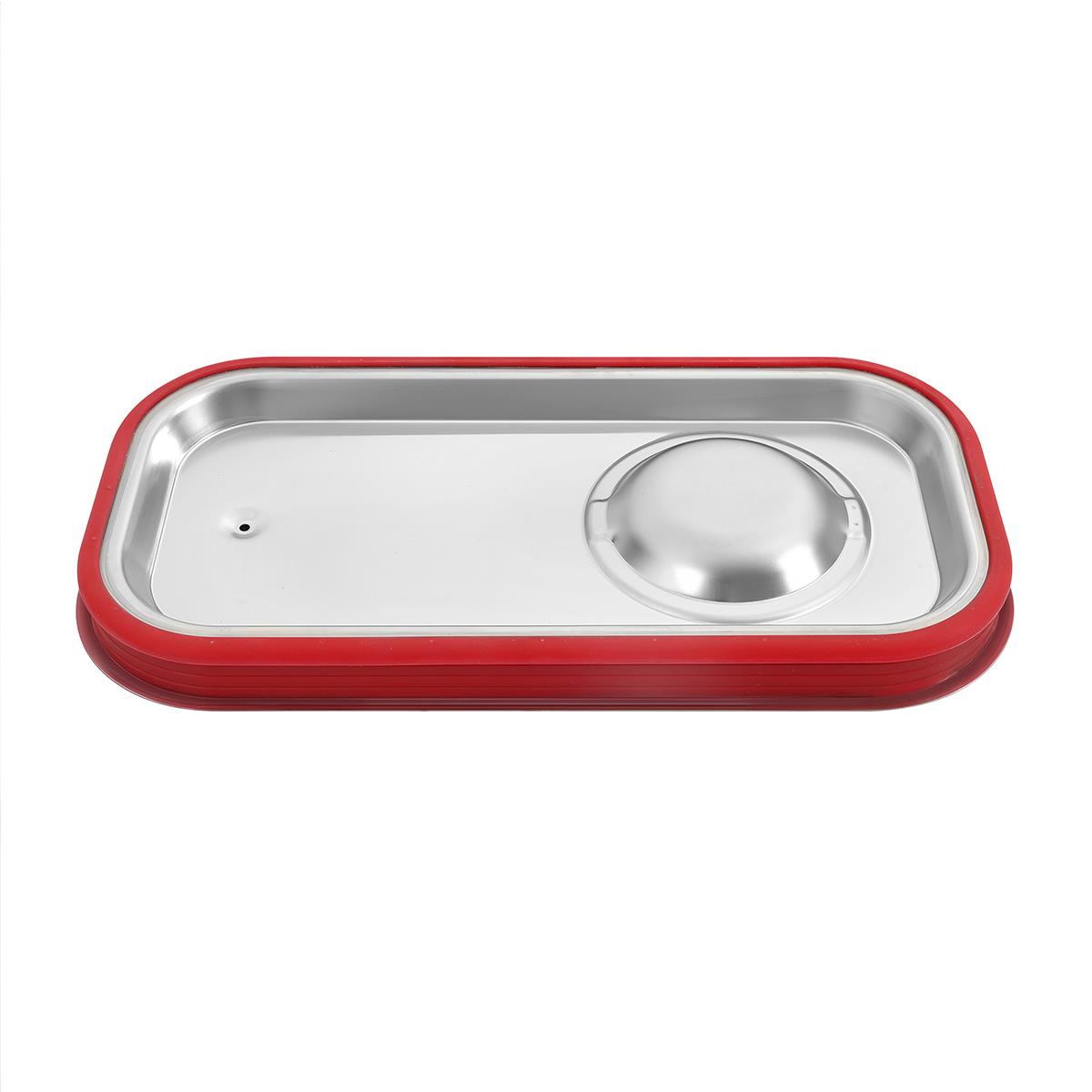 GN-Deckel Edelstahl mit Silikon-Dichtung für GN-Behälter 1/6