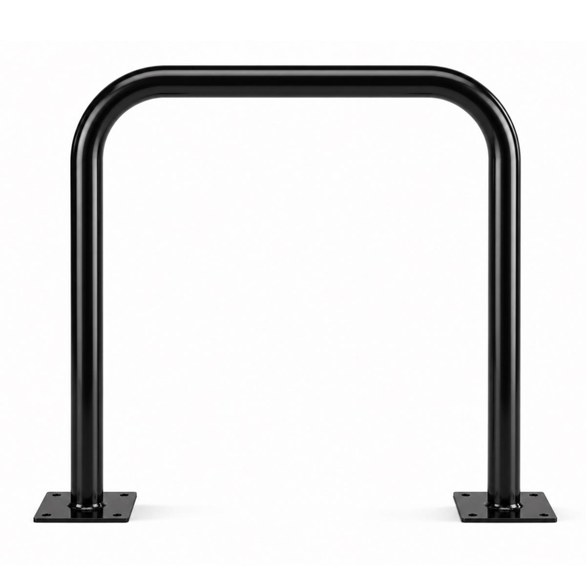 Fahrradständer Anlehnbügel Stahl schwarz – 800 x 775 mm