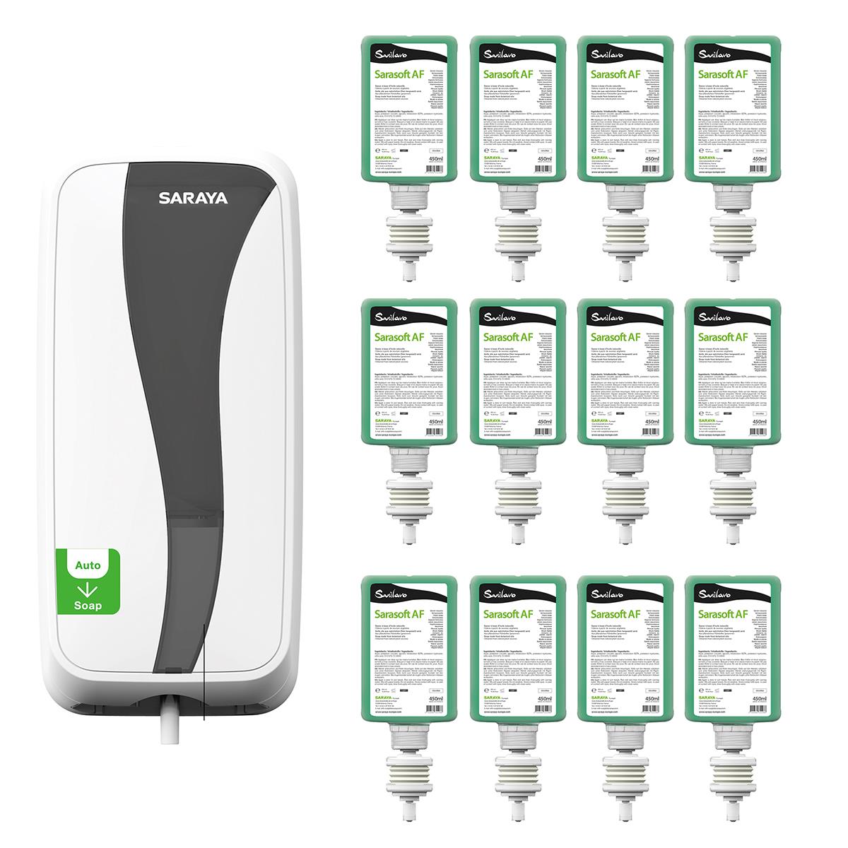 Set Sensorspender UD-450 mit 12 × Schaumseife Alsoft 450 ml