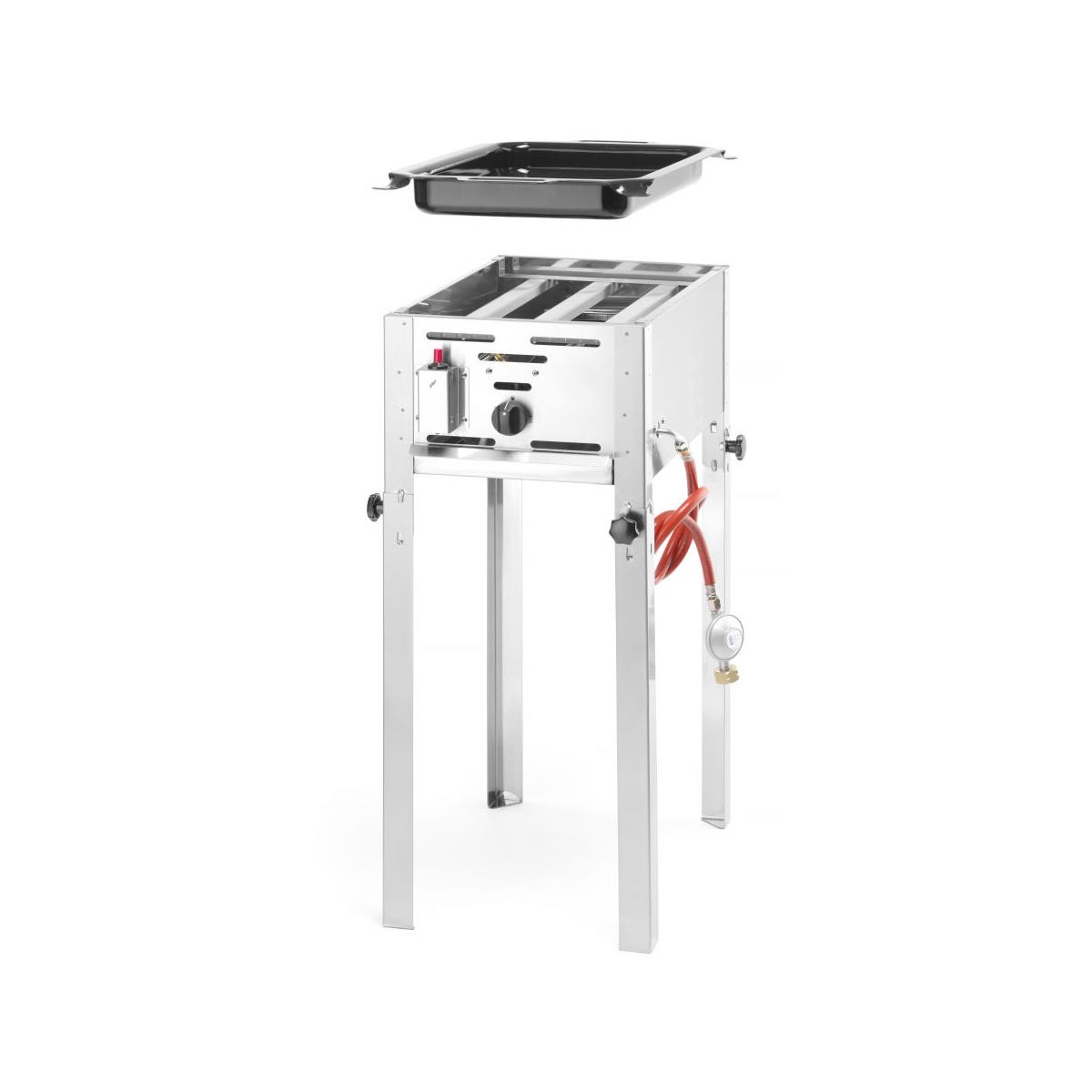 Hendi Edelstahlgrill mit GN-Blech