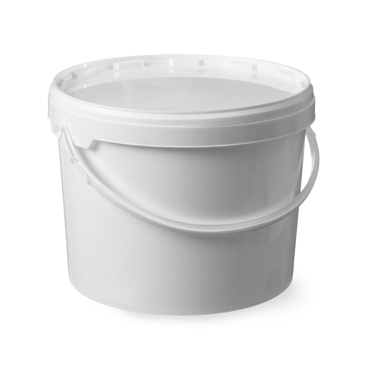 HENDI Kunststoff Eimer 11,5 Liter Ø 30 x 23 cm PP mit Griff weiß