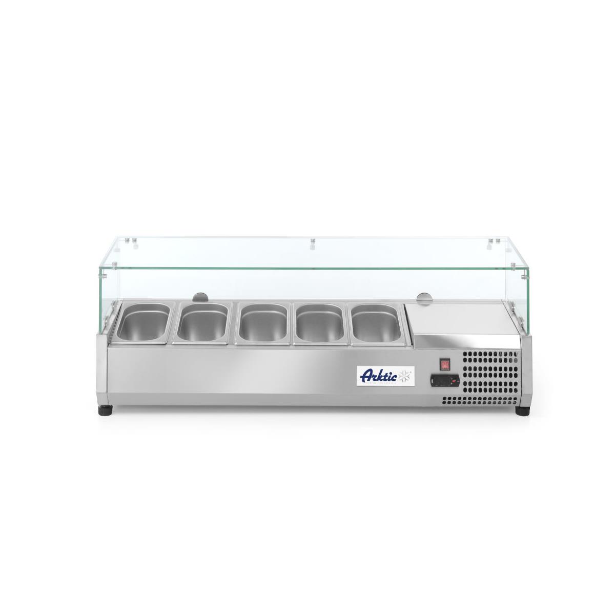 Hendi Aufsatzkühlvitrine 7x GN 1/4