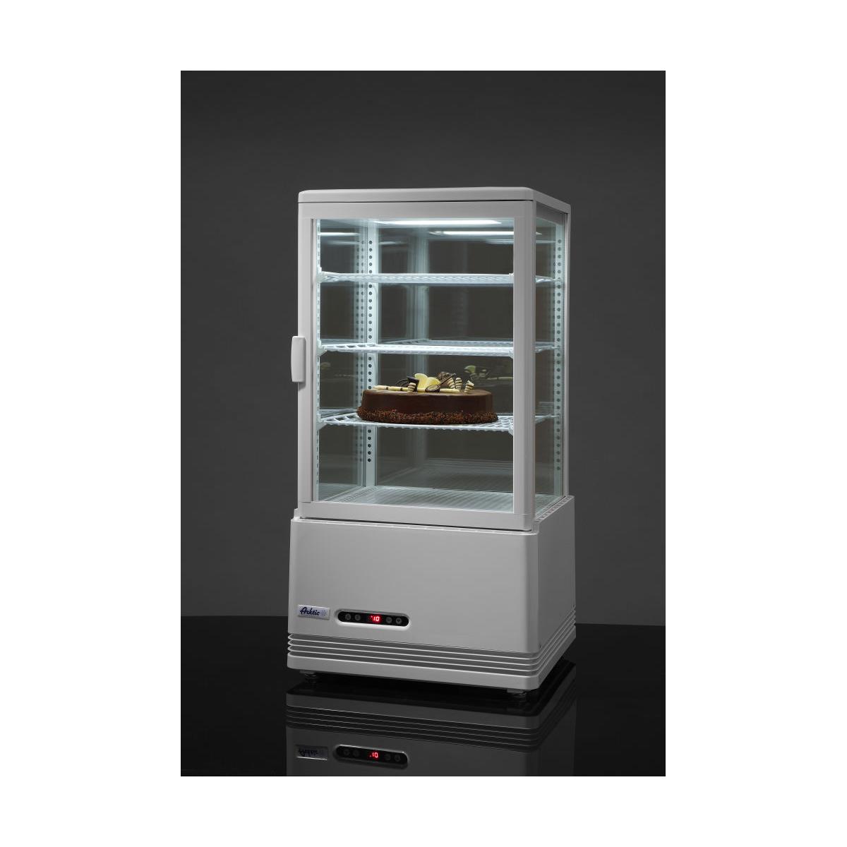 Hendi Kuchenvitrine 58 Liter weiß