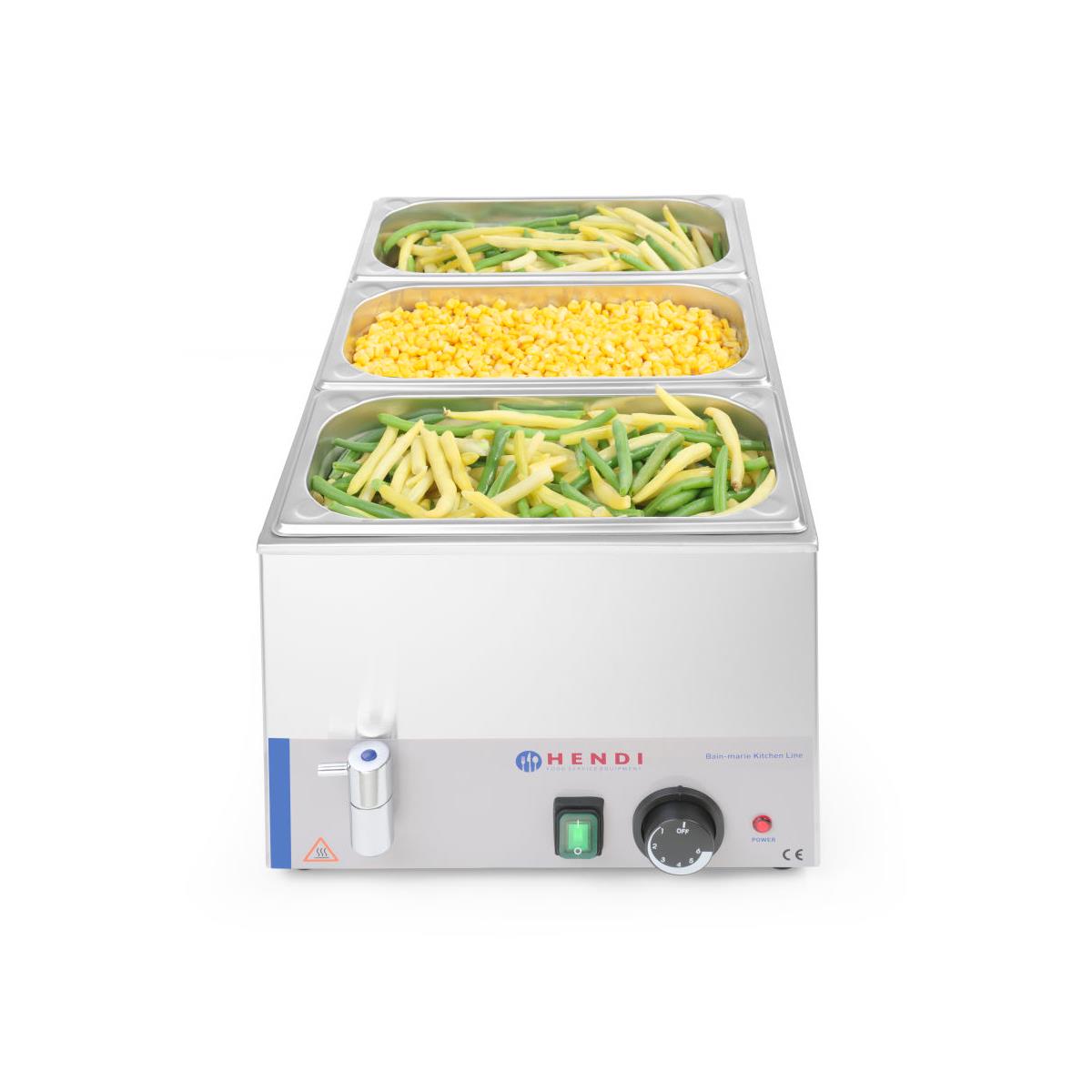 Hendi Bain Marie GN 1/1 mit Ablasshahn