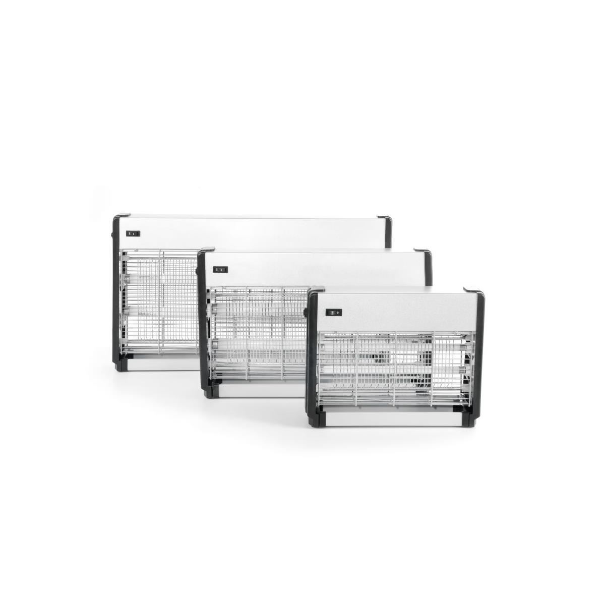 HENDI Insektenvernichter mit 2x UV-A Lampen 64 x 9 x 36 cm 2000 V 40 W Aluminium, Mückenfalle