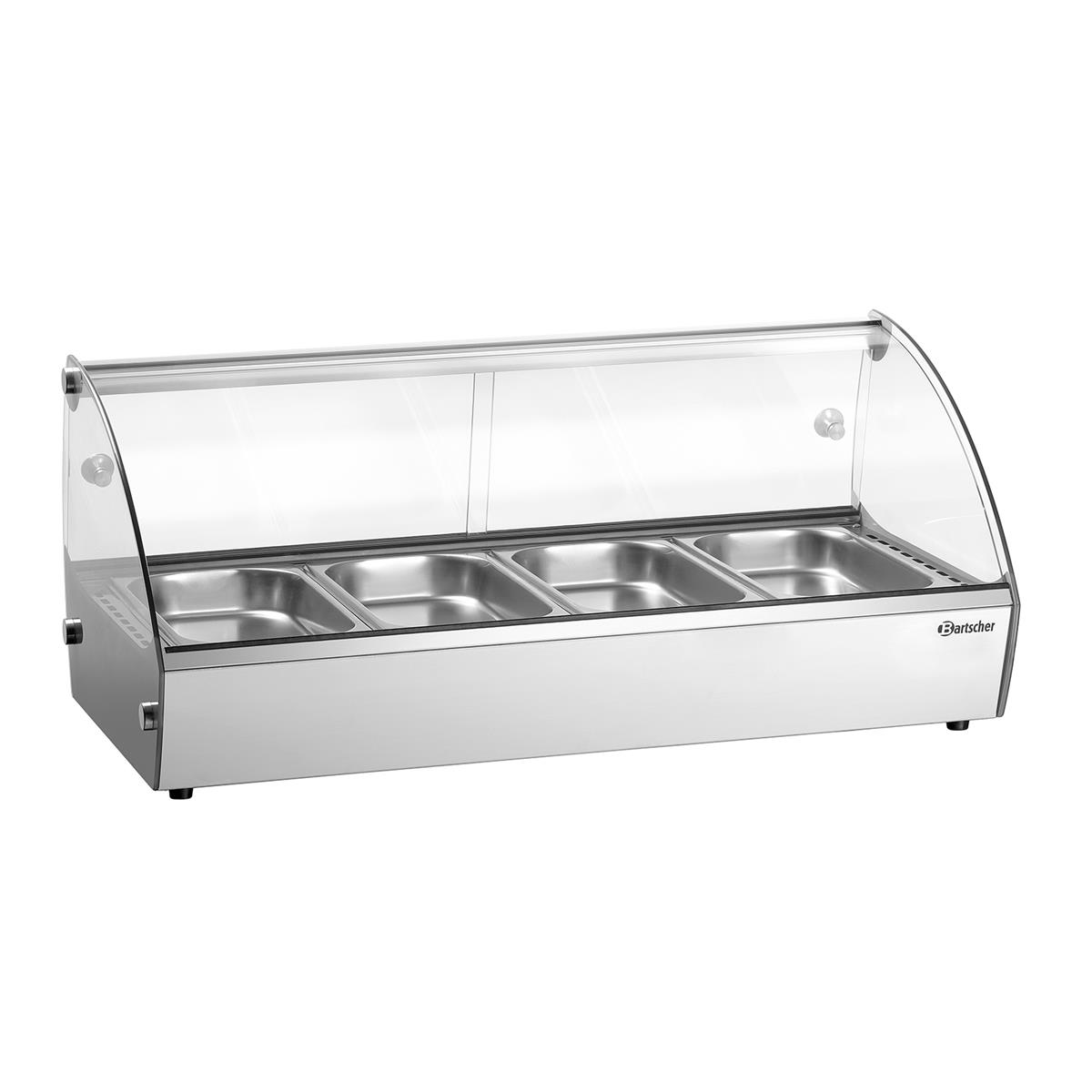 Heiße Aufsatzvitrine R4 4 x 1/3 GN