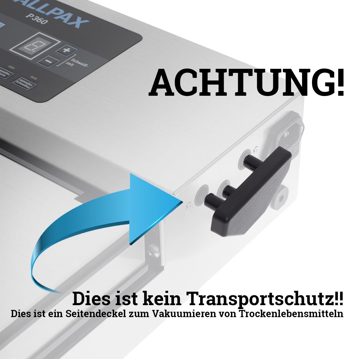 Vakuummaschine Erklärung Transportsicherung