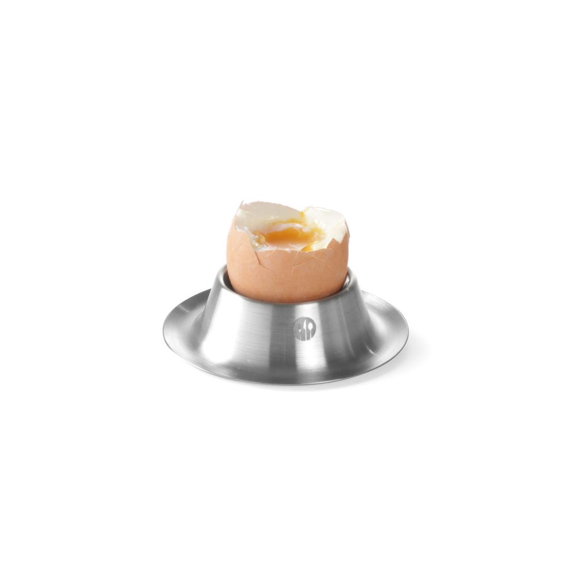 HENDI Eierbecher 6 Stk. Ø 8,5 x 1,5 cm Edelstahl stapelbar spülmaschinengeeignet