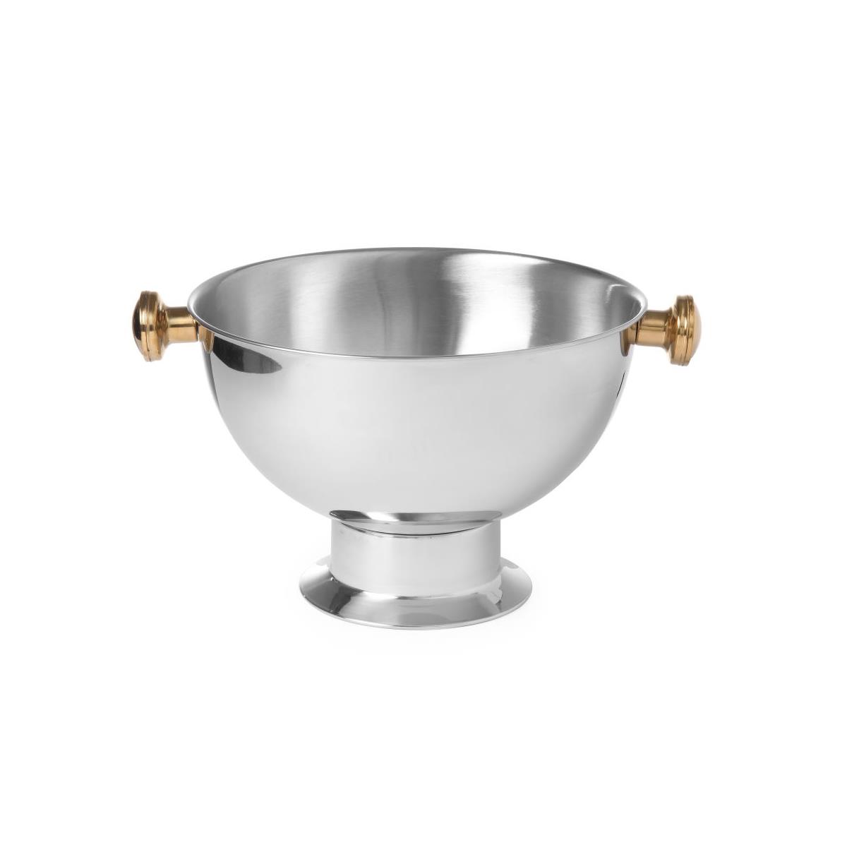 HENDI Champagnerkühler ø 37 x 23 cm 13,5 Liter Edelstahl Eiskübel, Gastro Flaschenkühler