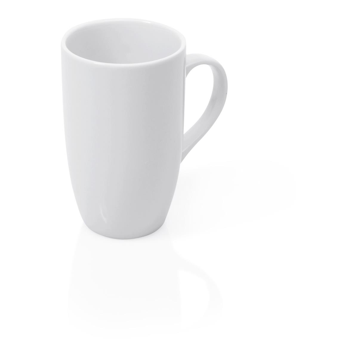 6x Becher Porzellan 0,3 l, Ø 7,5 cm weiß, stapelbar spülmaschinenfest