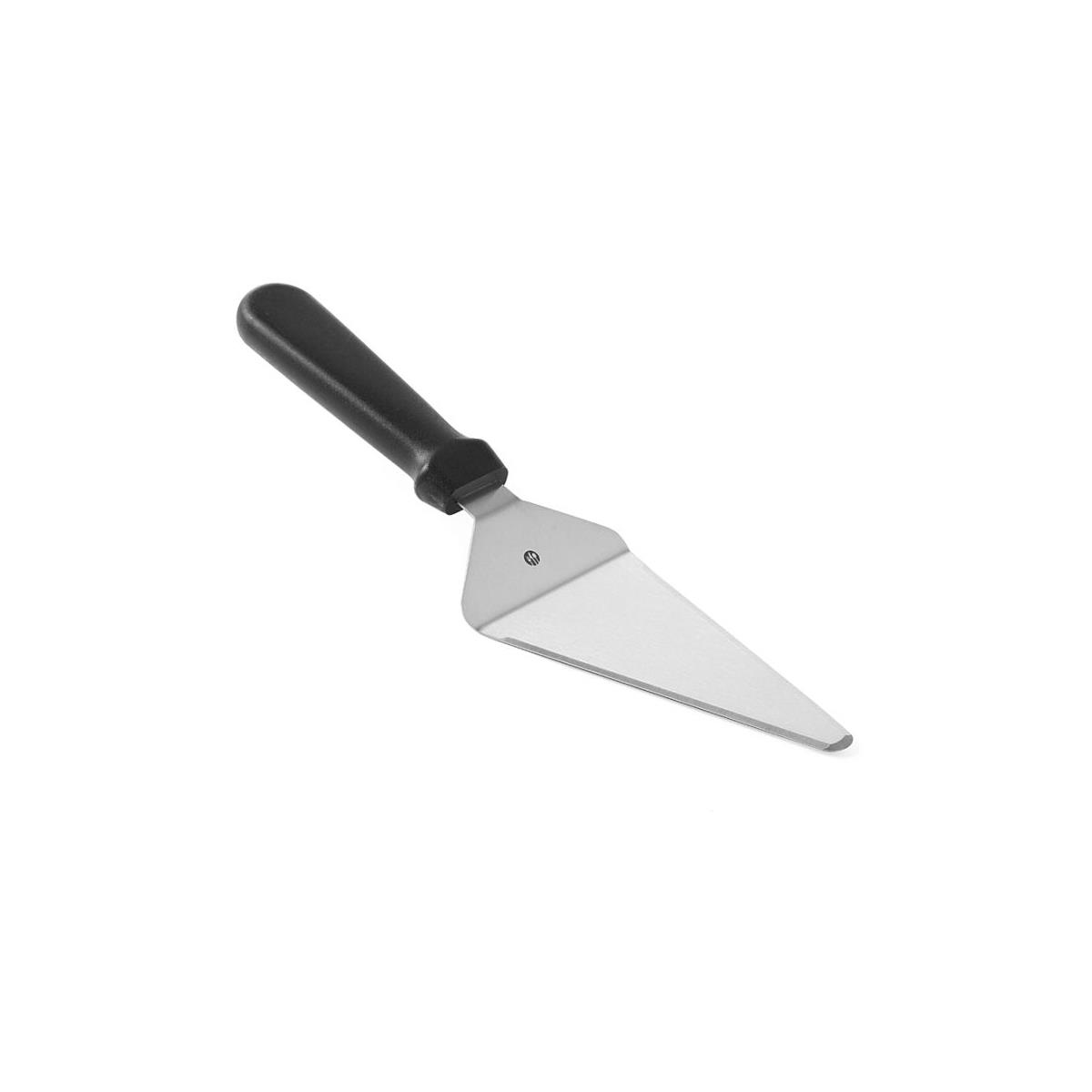 HENDI Tortenheber 30 x 7,5 cm Edelstahl PP Kunststoffgriff schwarz geschliffene Seiten spülmaschinengeeignet, Tortenmesser