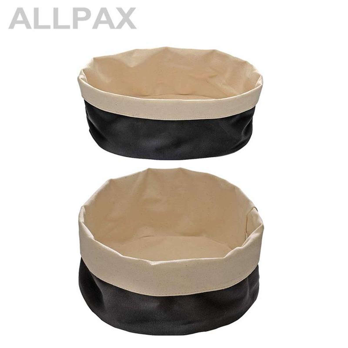 Brottasche beige-schwarz